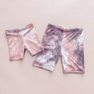 Tie Dye Mommy & Me Biker Shorts - Matching Shorts -LMB